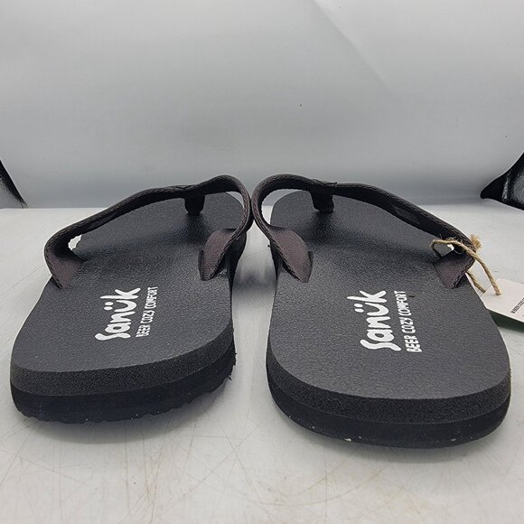 Sanuk Beer Cozy Coaster Mens 12 Comfort Flip Flop Sandals Beach Summer Casual - Picture 6 of 13